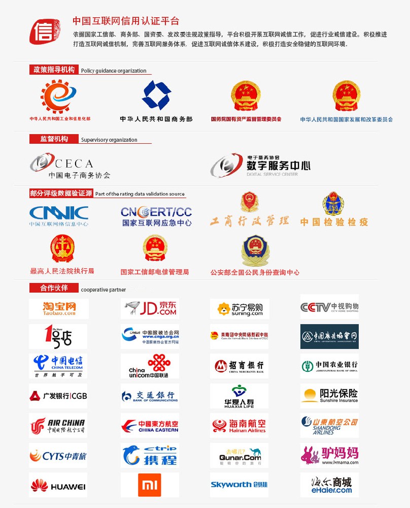 中国互联网信用认证平台